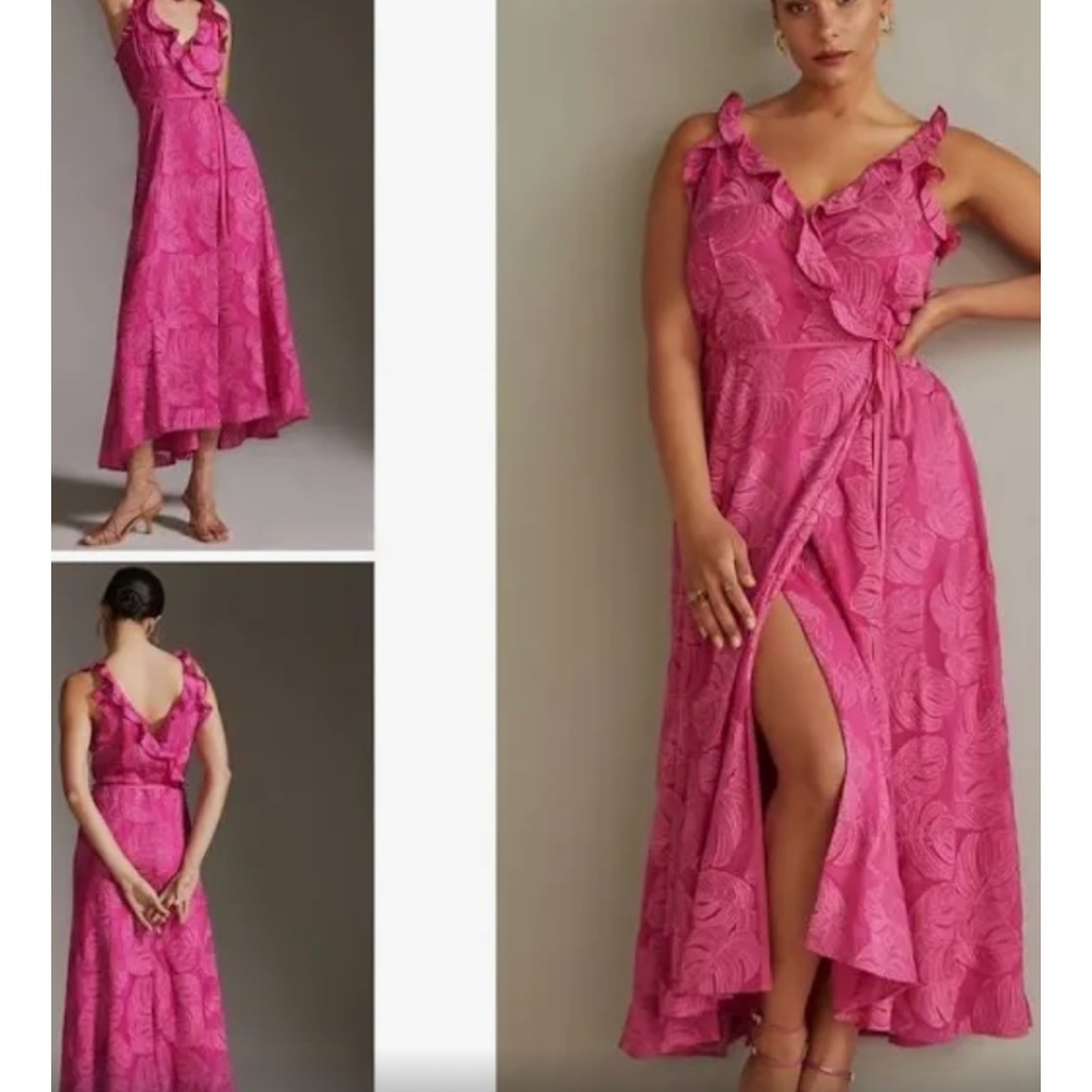 Hutch midi wrap dress